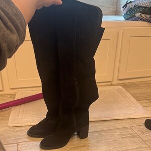 Jeffrey Campbell Black Over the Knee Boots